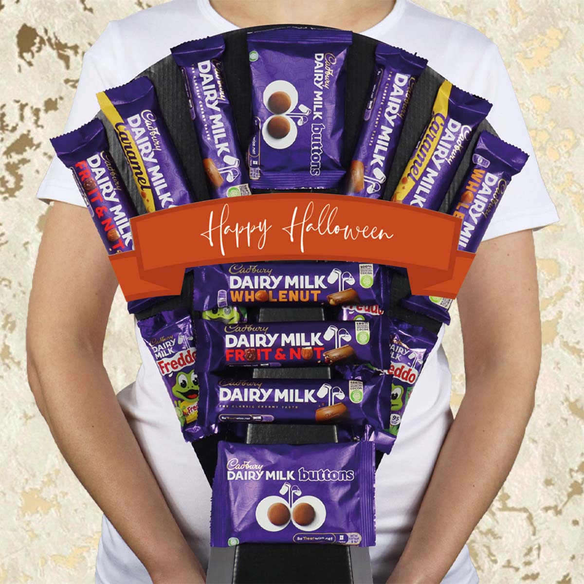 Large Dairy Milk Selection Halloween Chocolate Bouquet - Perfect Treat For Halloween 2023 - Gift Hamper Box by HamperWell