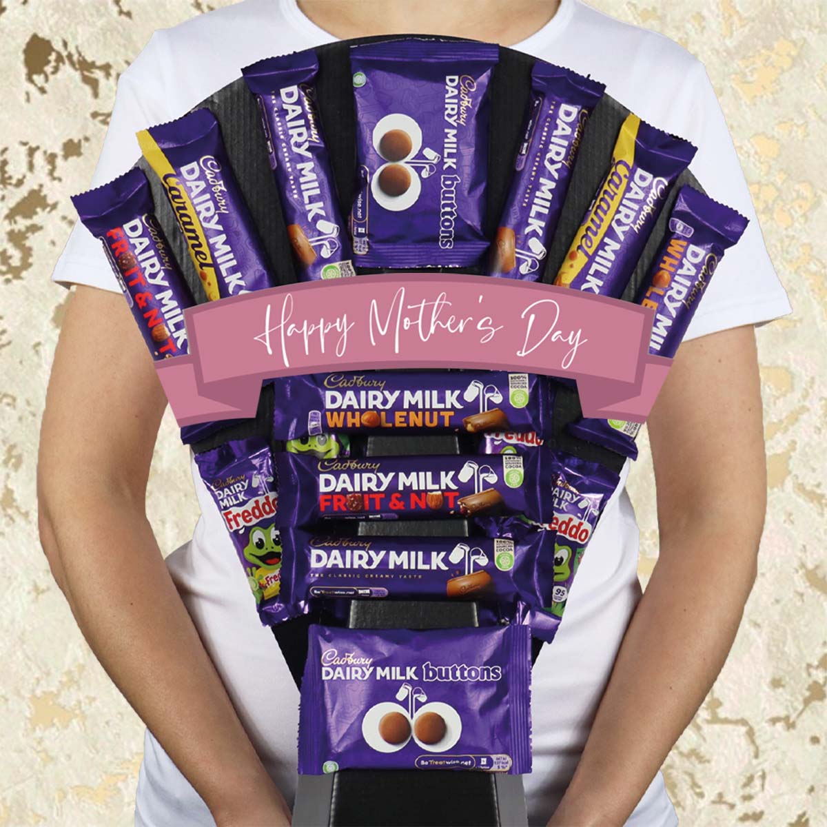 Large Dairy Milk Selection Mother’s Day Chocolate Bouquet - Perfect For Mum - Gift Hamper Box by HamperWell