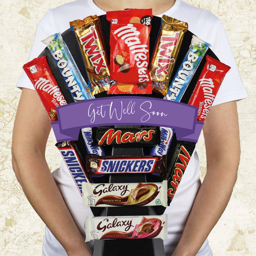 Mars Variety Chocolate Bouquet - Get Well Soon