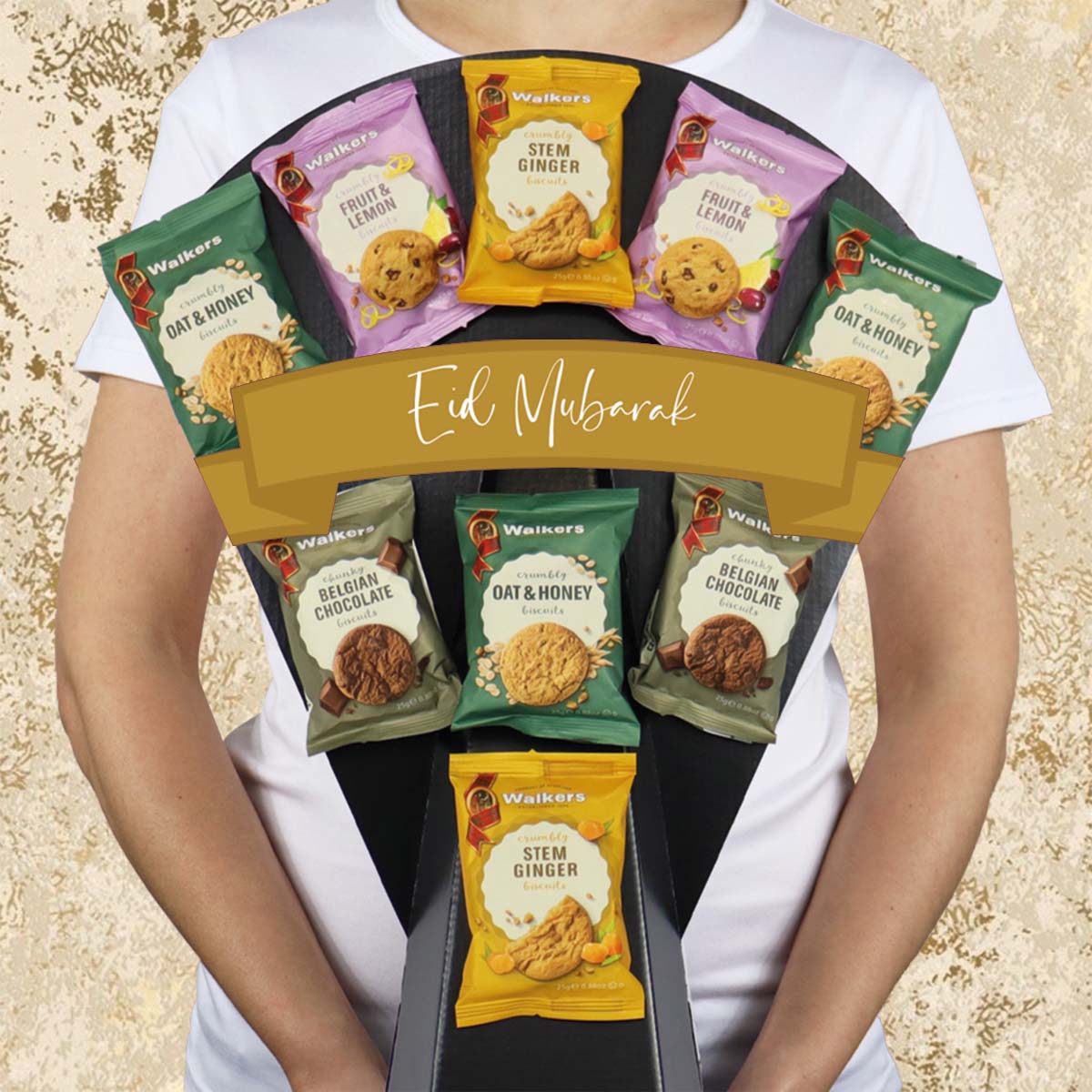 The Border Biscuit Eid Mubarak Bouquet - Gift Hamper Box by HamperWell