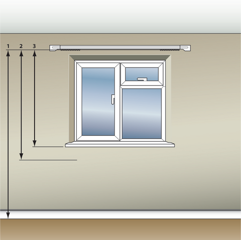 Measuring Guide - Curtain Track Drop