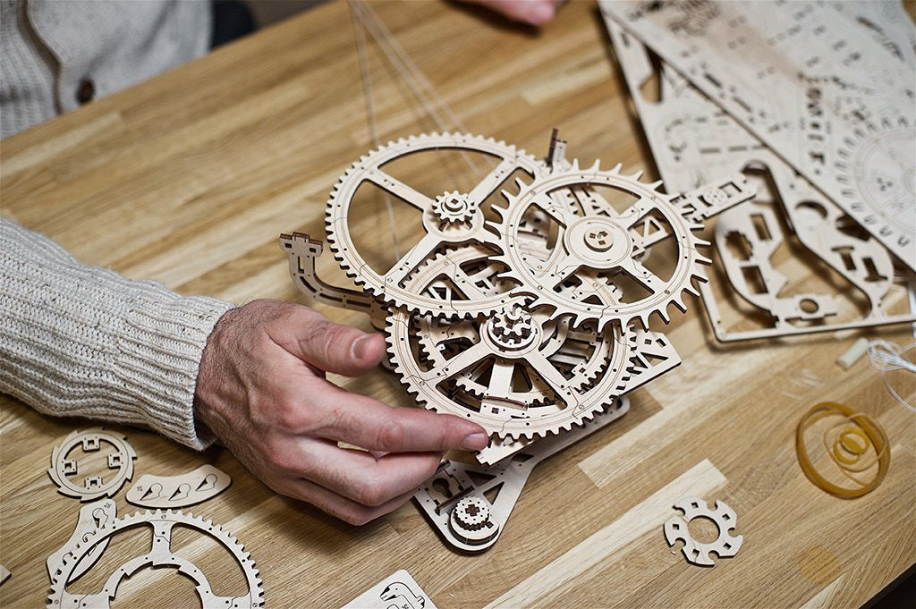 ugears mechanical clock