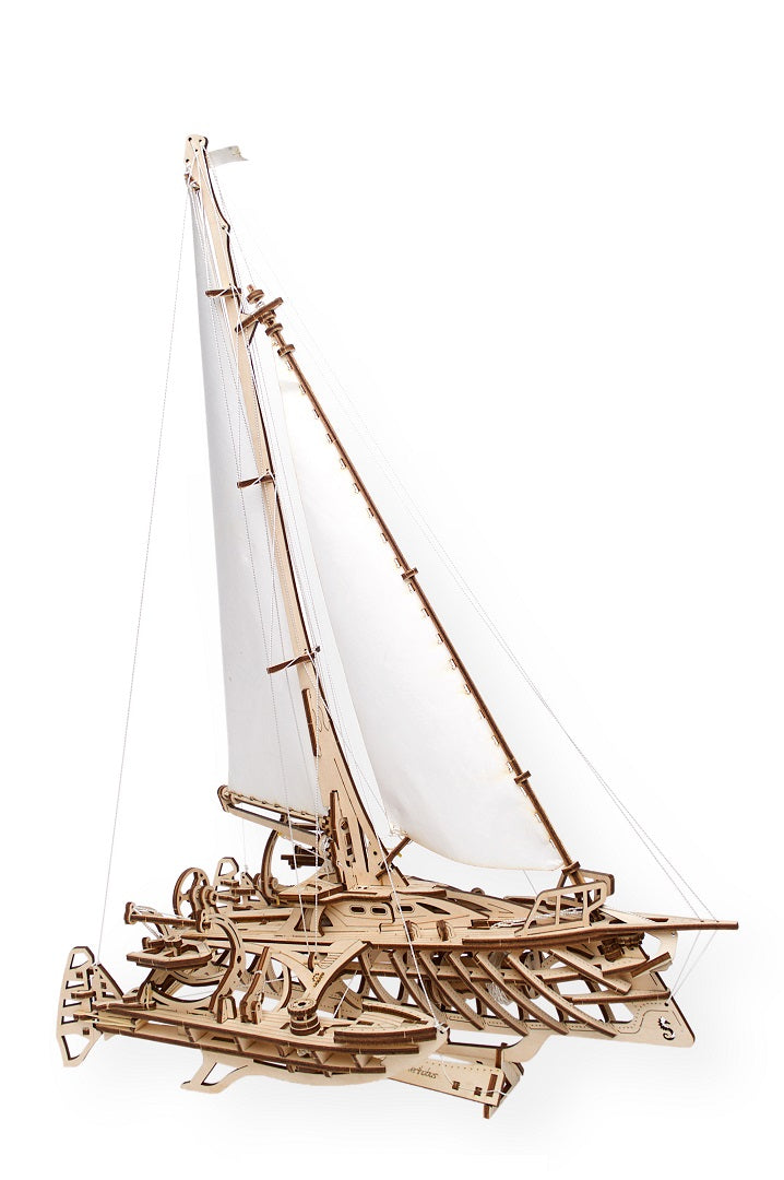 Trimaran Merihobus Sailboat Model Kit Ugears Us