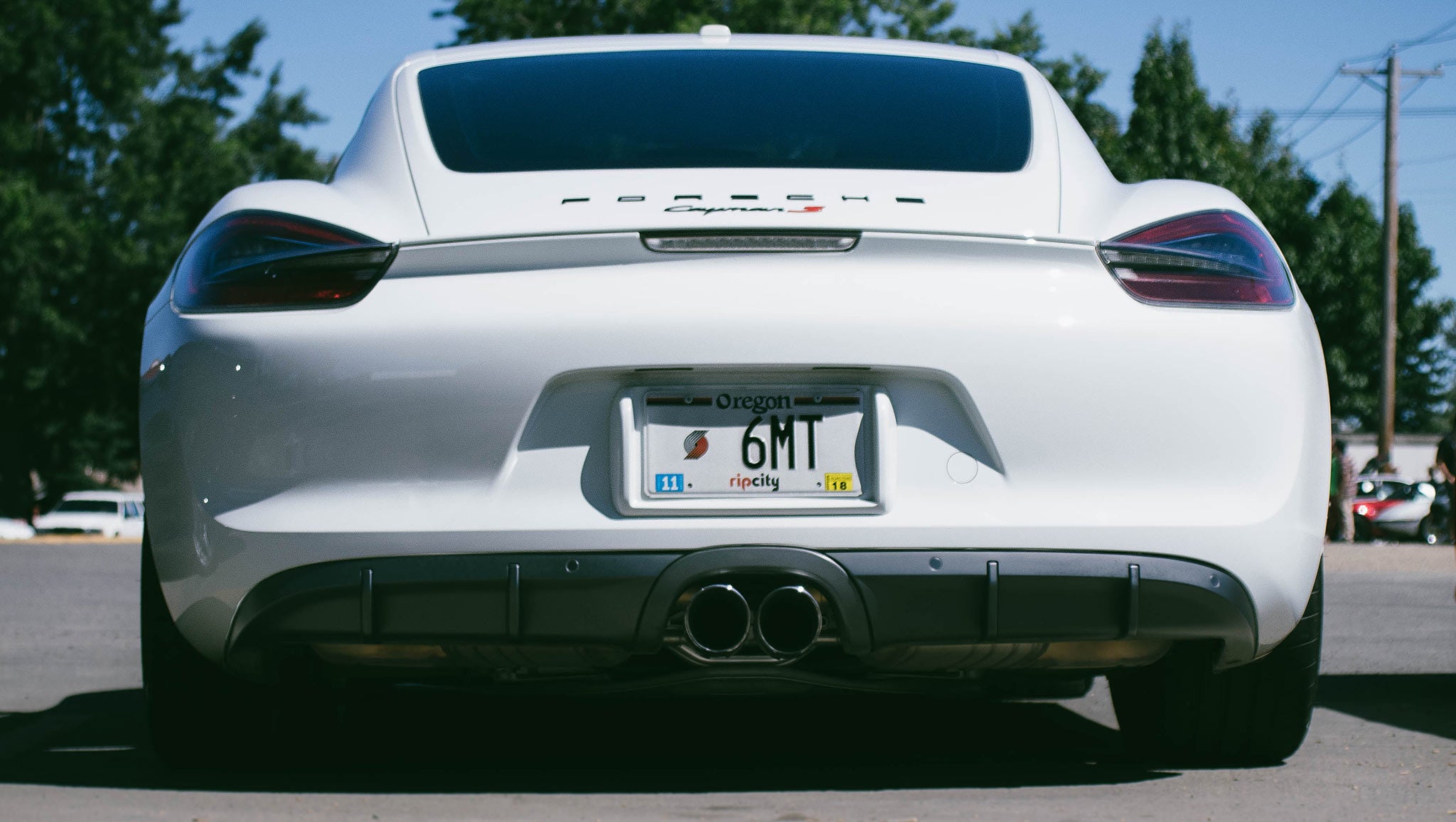 981 Cayman S Rear Shot Featuring Diffuser