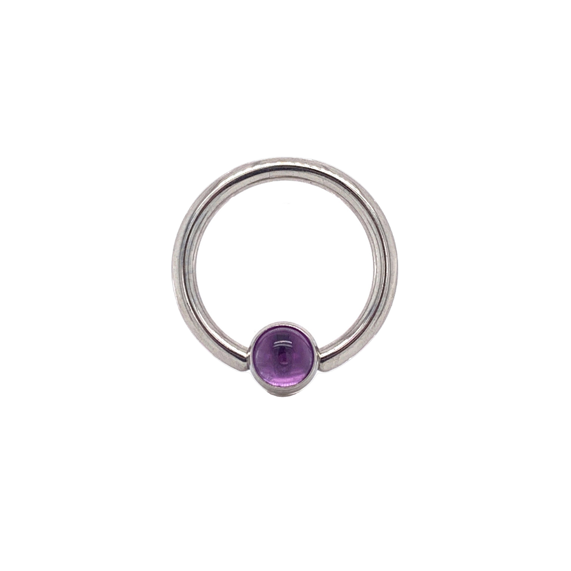 Titanium on sale amethyst ring