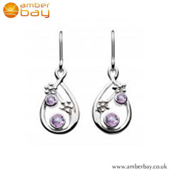 Silver Amethyst and Blue Topaz Drops Kit Heath