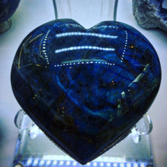 Labradorite Heart