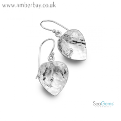 Sea Gems Sterling Silver Lily Earrings
