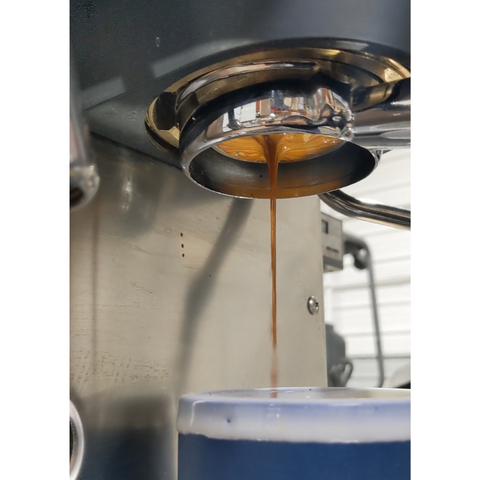 espresso coming out of a bottomless portafilter