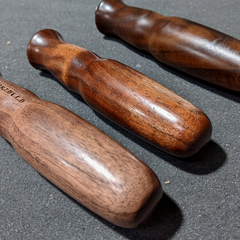 walnut portafilter handles