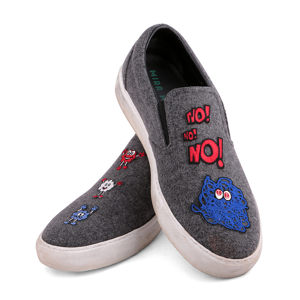 wool slip on sneakers