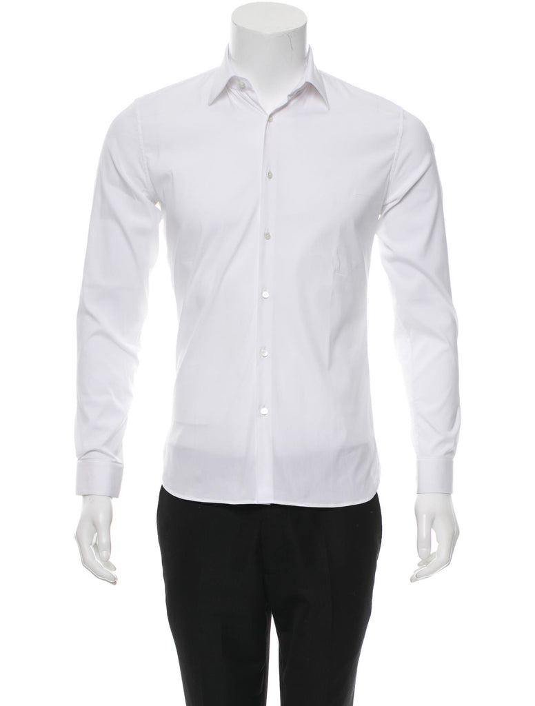 white burberry button up