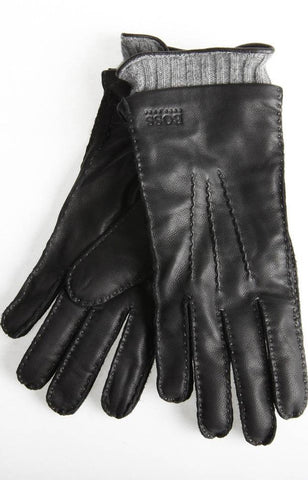 boss leather gloves mens