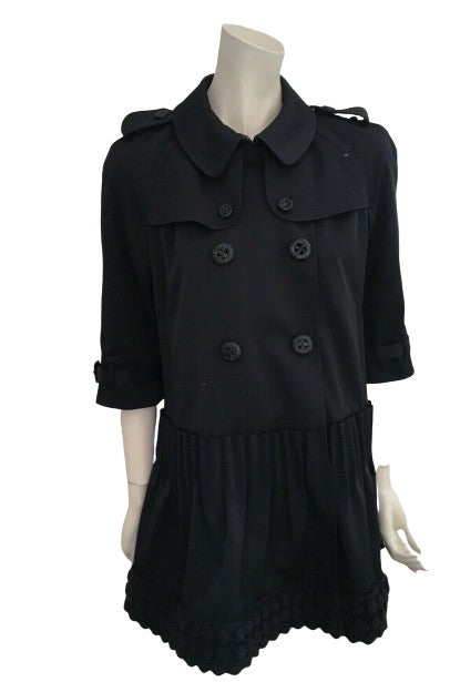double breasted trench dress