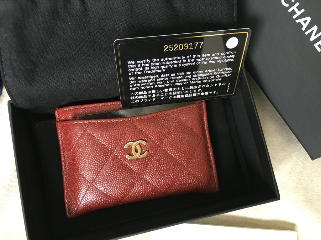 Boy leather wallet Chanel Burgundy in Leather  27970850