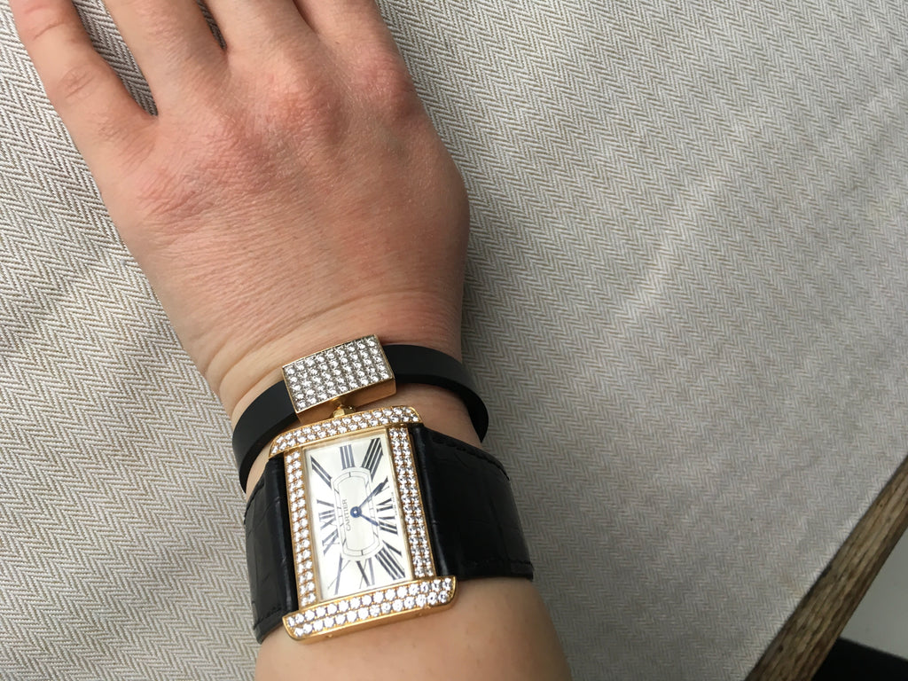 cartier tank divan with diamonds