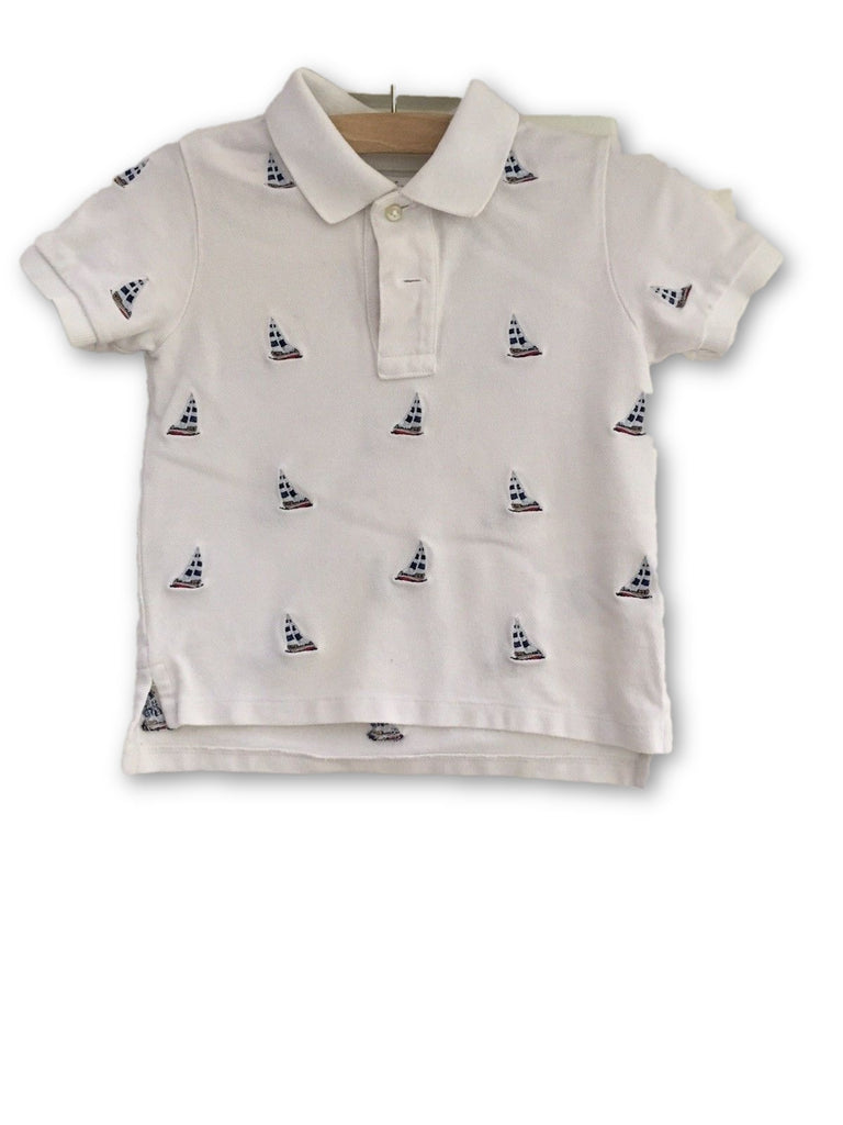 boys white ralph lauren tshirt