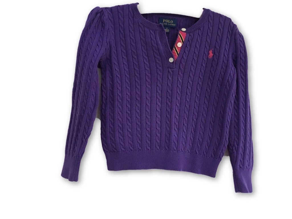 purple polo sweater