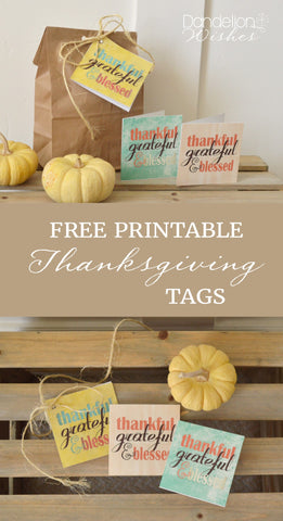 free thanksgiving gift tag, thanksgiving greeting card, thanksgiving printable, thankful grateful blessed printable