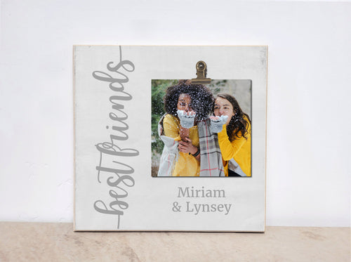 Best Friends Photo Frame Valentines Gift, Personalized Picture Frame, –  Dandelion Wishes