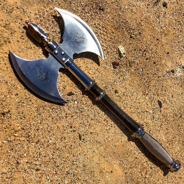 double bladed battle axe