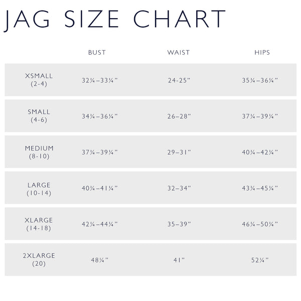 jag jeans size chart