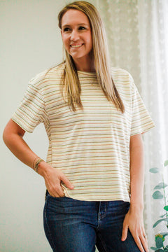 Boxy Striped Tee