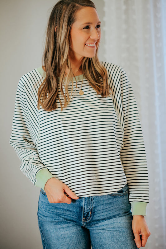 Oversized Stripe Pullover