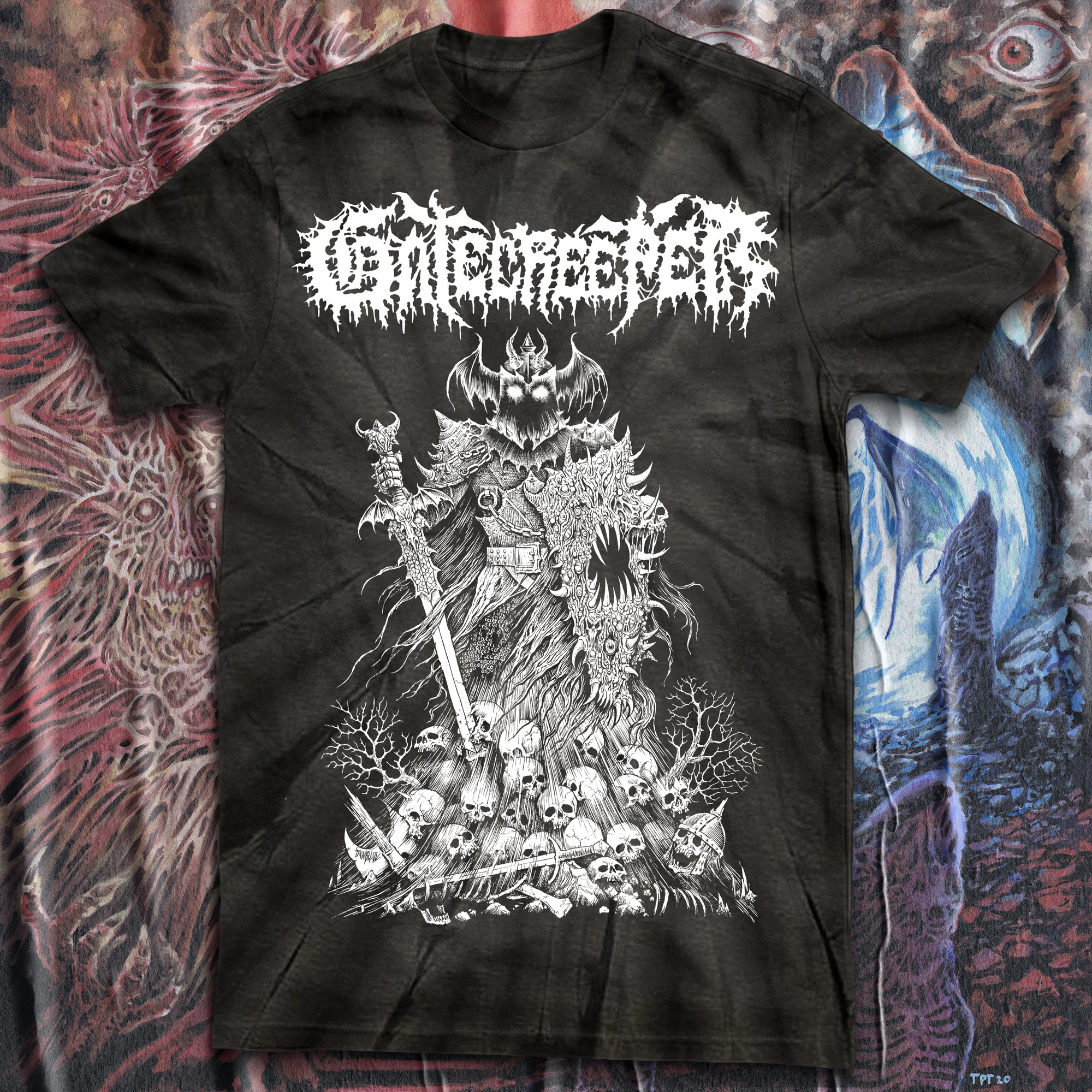 GATECREEPER "SAWBLADE" TIE DYE SHIRT (PRE ORDER)