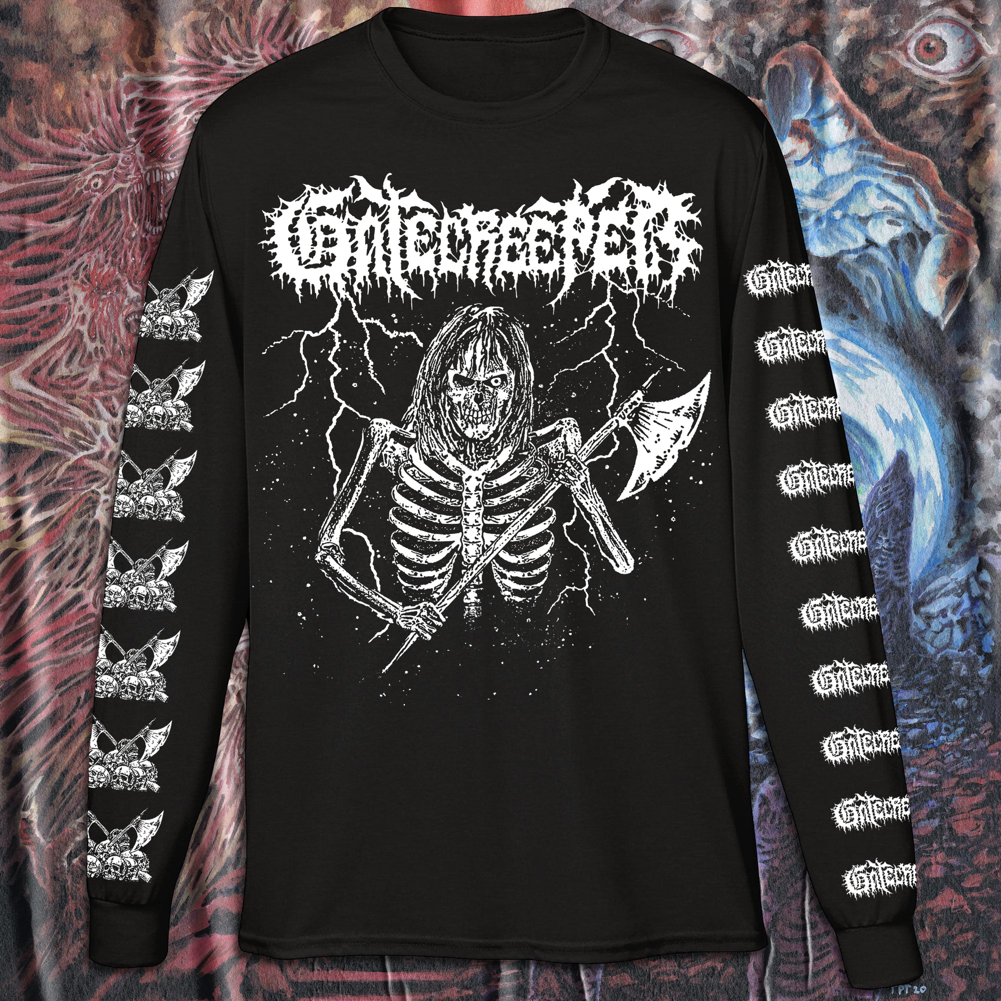 GATECREEPER "SKELETAL AXE" LONG SLEEVE SHIRT (PRE ORDER)