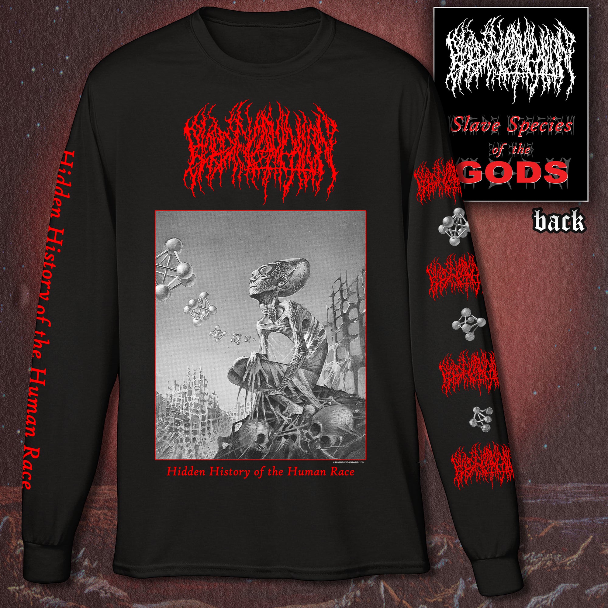 BLOOD INCANTATION "HIDDEN HISTORY OF THE HUMAN RACE" LONG SLEEVE SHIRT