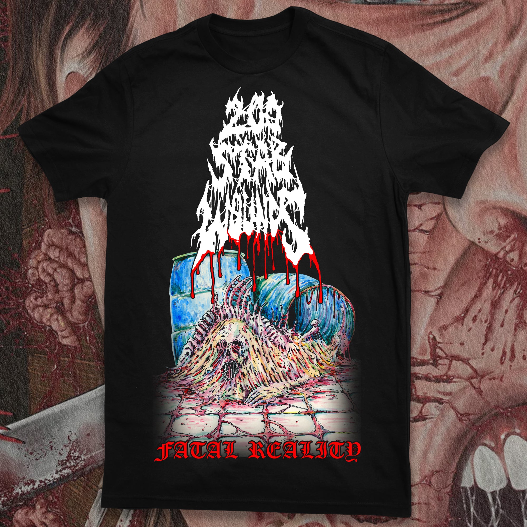 marionet Trots bezig 200 STAB WOUNDS "FATAL REALITY" SHIRT (PRE-ORDER)