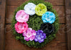 Shimmery Chiffon Jeweled Center Hair Flower Clips - Ema Jane
