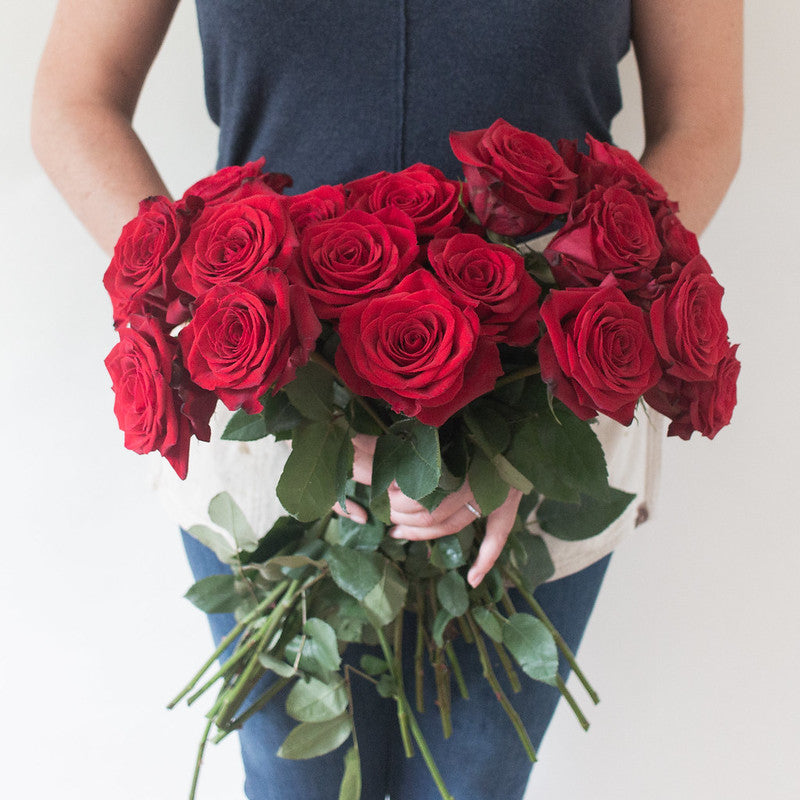 ROMANTIC RED ROSE Handheld Bouquet in Greenfield, MA - FLORAL AFFAIRS