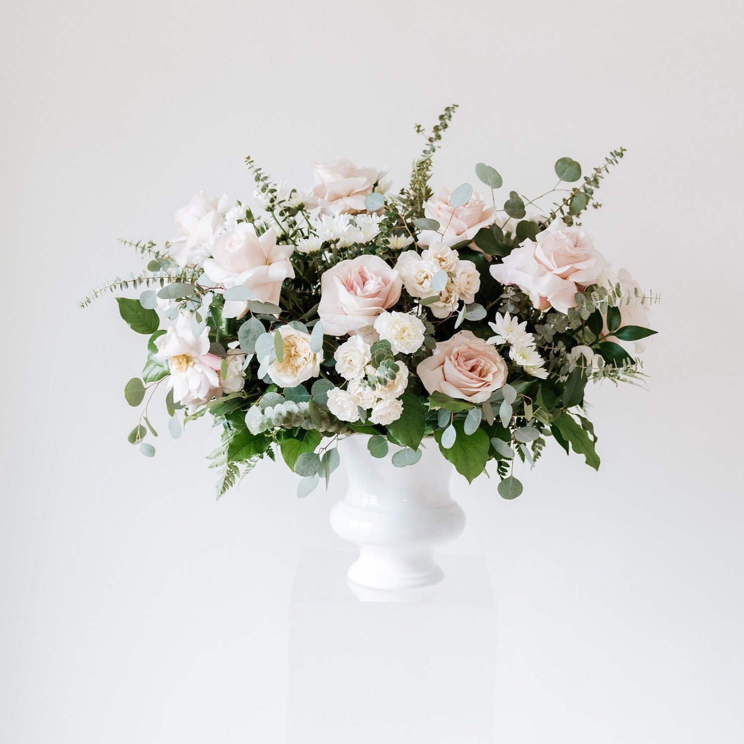 Dusty Rose & Cream Wedding Flower Moodboard