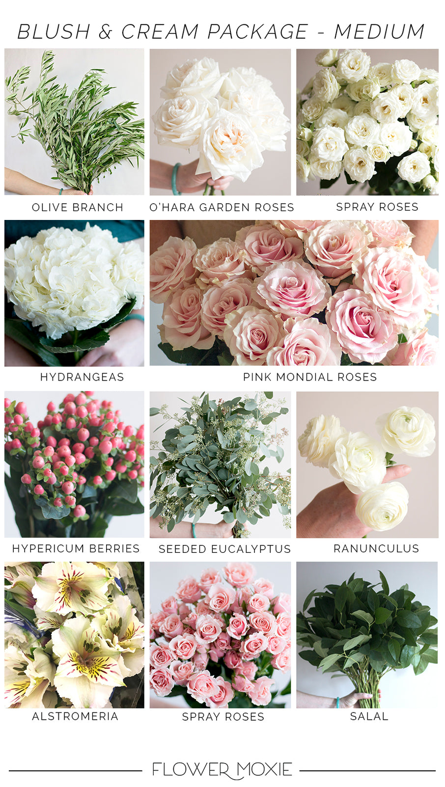 Dusty Blush and Blue Small Package | DIY Wedding Flower Kits — Flower Moxie