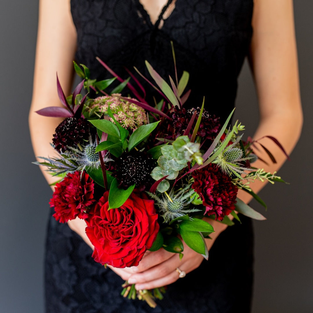 6 rose bridesmaid bouquet