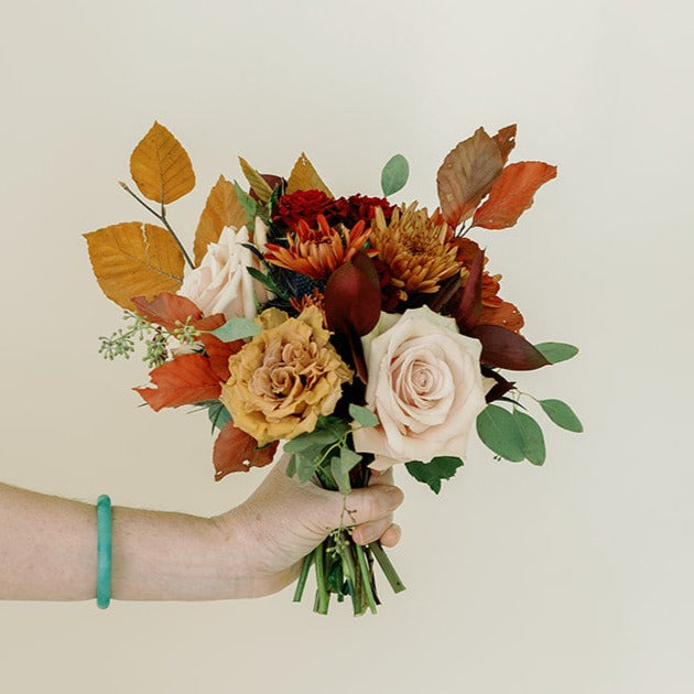 Simple fall deals wedding bouquet