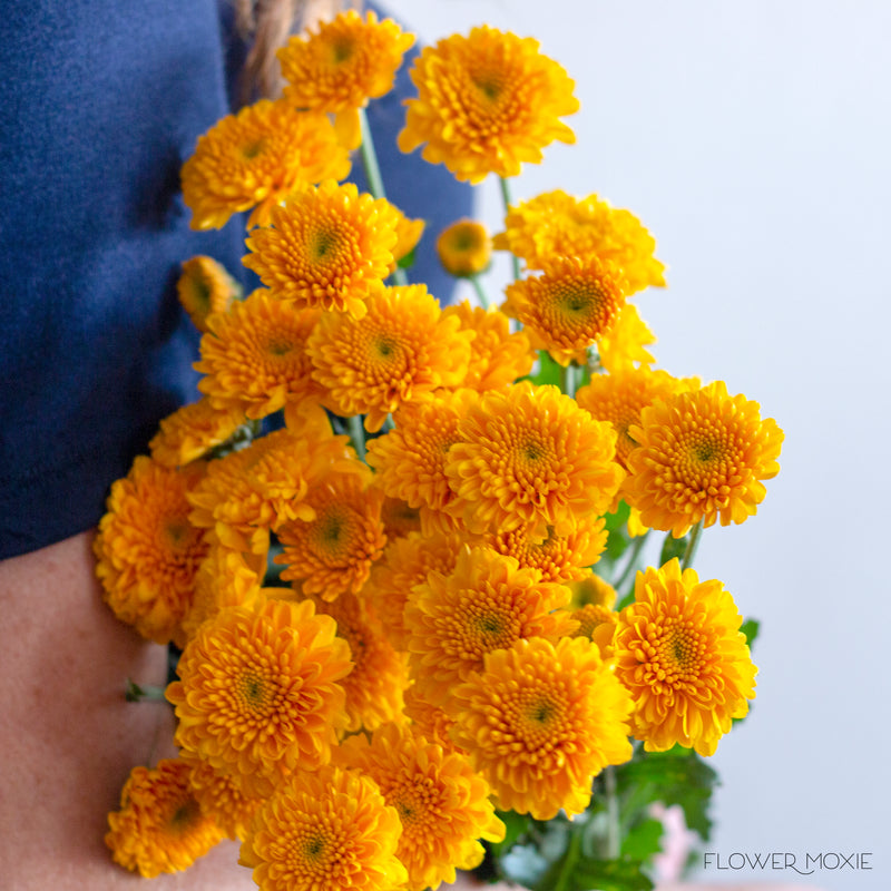 Yellow Button Pom Flower | DIY Wedding Flowers | Flower