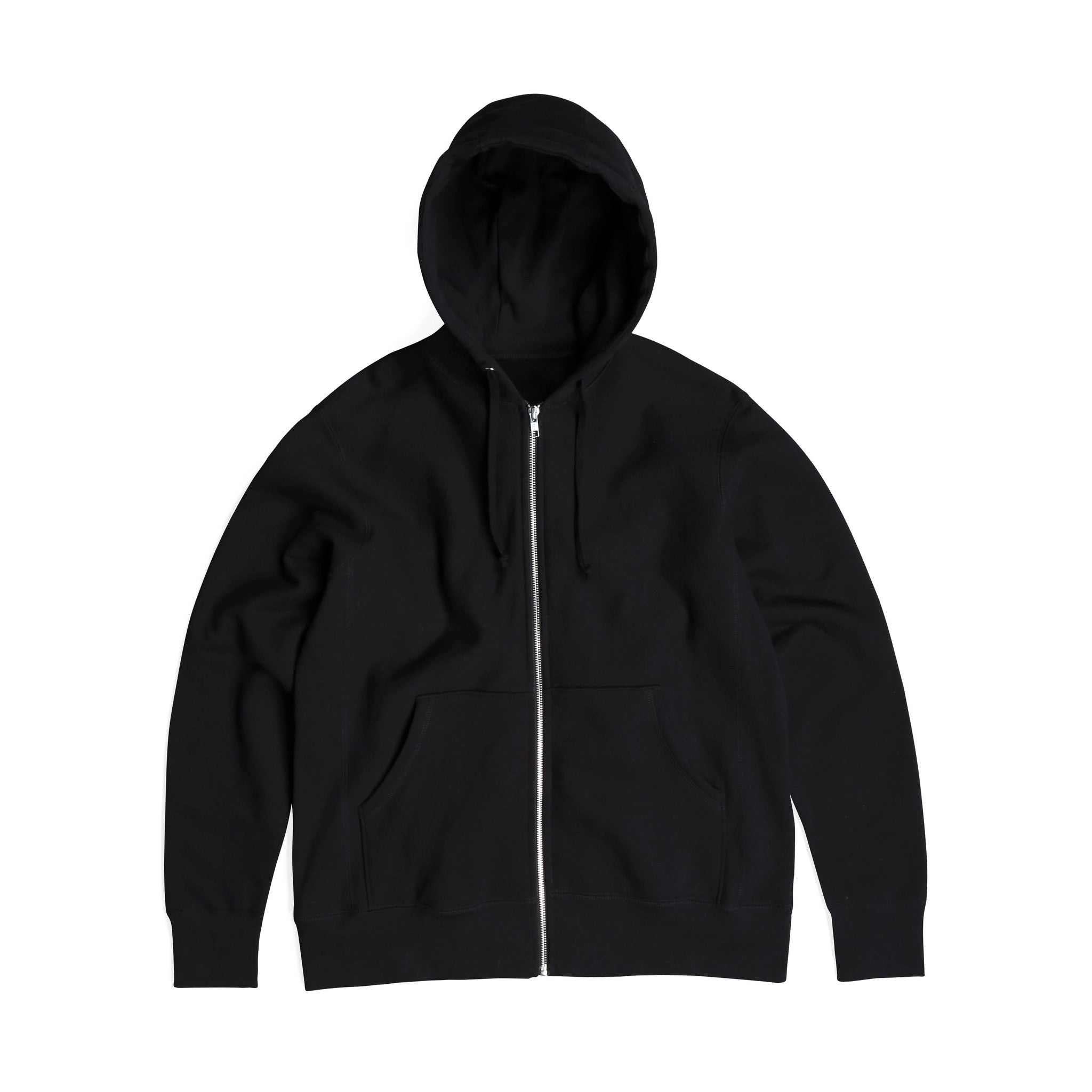 Black Zip Up Hoodie Template