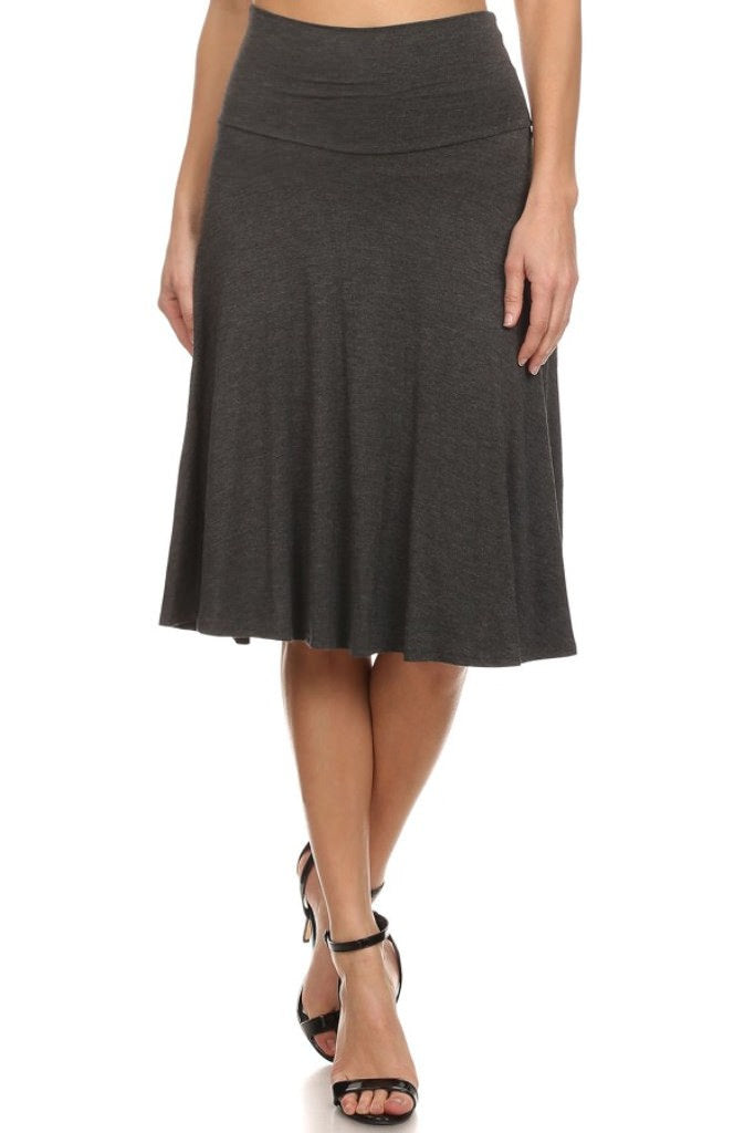 Fold-Over Midi Skirt – 12 Ami