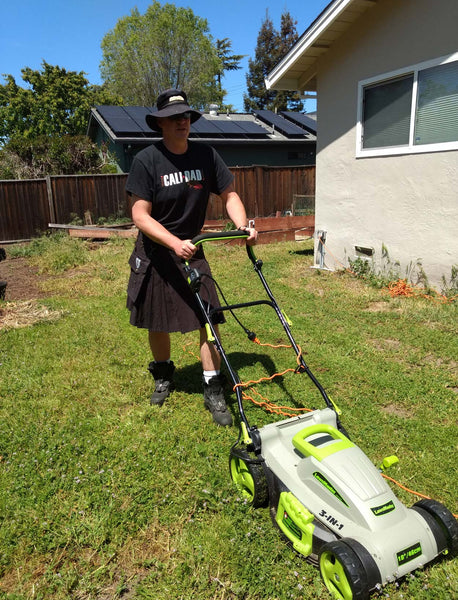 Kilted to Kick Cancer's Justin Schorr putting in work