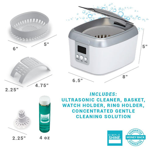 THE BEST WAY TO CLEAN YOUR JEWELRY! SIMPLE SHINE ULTRASONIC CLEANER RE –  Simple Shine