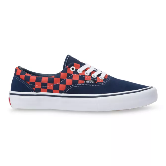 vans checkerboard orange