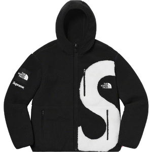 Supreme x The North Face S Logo Hooded Fleece Jacket - Black - Used
