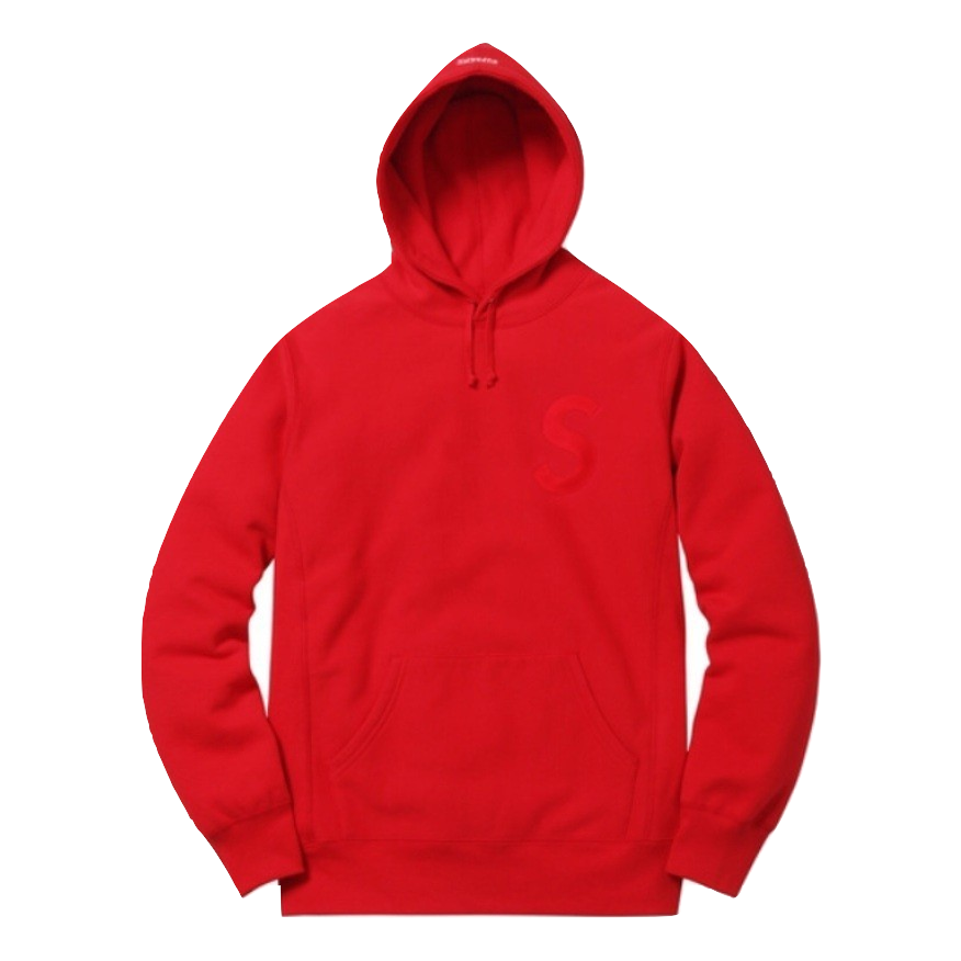 Supreme Tonal S Logo Hooded Sweatshirt - Red - Used – Grails SF