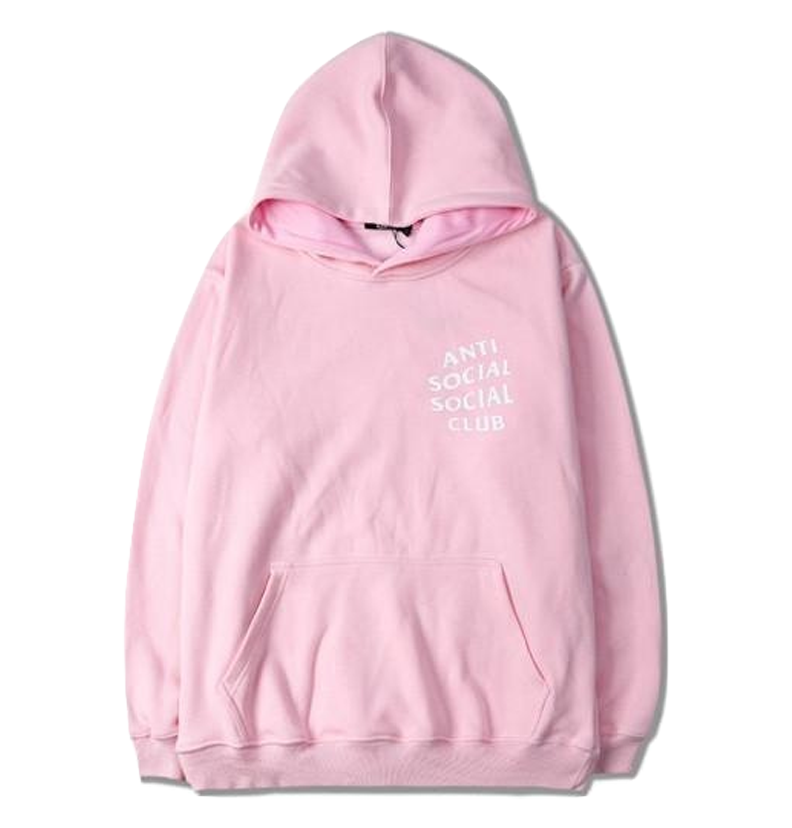 anti social social club hoodie rosa