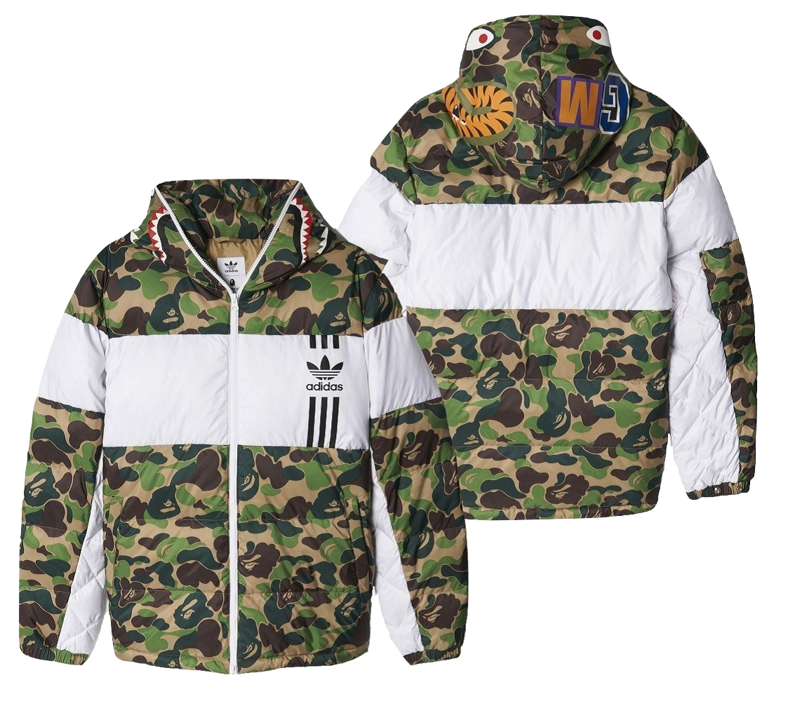 bape x adidas puffer jacket