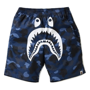 A Bathing Ape Color Camo Shark Beach Pants Blue Grails Sf - roblox bape pants