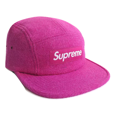Supreme Featherweight Wool Camp Cap Pink Grails Sf